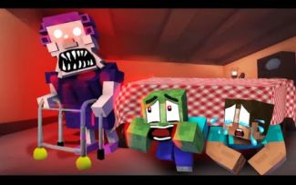 怪物学院第1843集丨Escape Grumpy Gran Horror Challenge丨我的世界动画