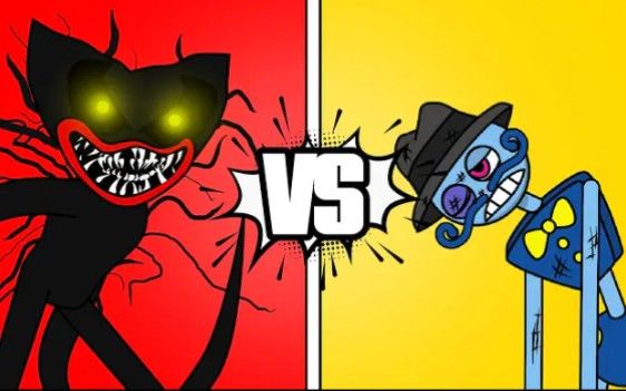【搬运YouTube】Dark huggy wuggy vs 长腿爸爸丨Poppy playtime 3 动画丨Toon Punch EP9截图