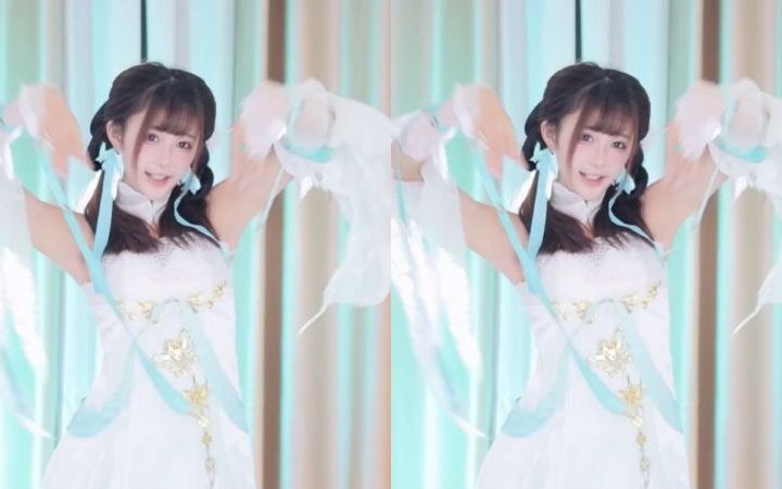 【鱼子酱】《大喜》古风汉服套装 直播跳舞录屏截图