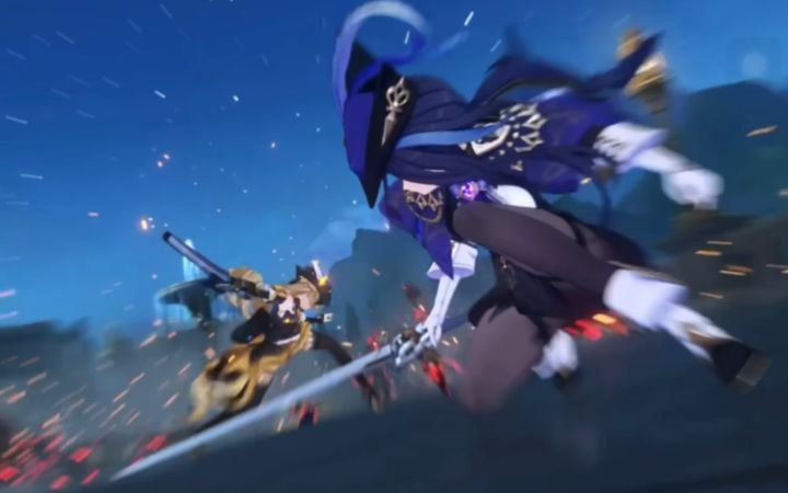 高燃！克洛琳德和娜维娅并肩作战帅炸！【原神4.0主线魔神任务剧情】截图
