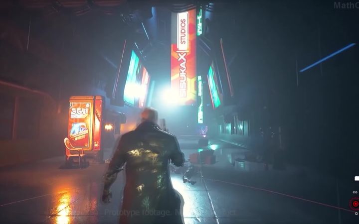 赛博朋克风游戏《警戒2099》近期演示截图
