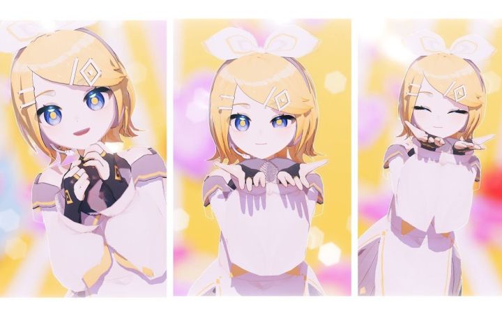 【MMD】这么可爱真是抱歉 (Honeyworks feat. かぴ)【EoB式鏡音リン】【搬运】截图