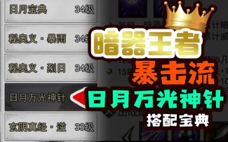 【我的侠客】暴击流日月万光神针搭配攻略，这就是暗器王者