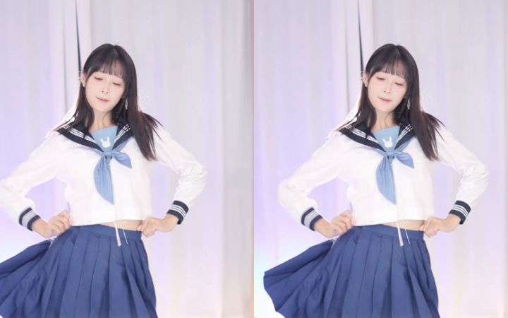 【鱼子酱】《Say So》明日酱的水手服版 直播跳舞录屏截图