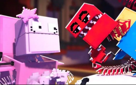 【搬运YouTube】Boxy boo got a Date with his new Girlfriend丨Poppy playtime我的世界动画截图