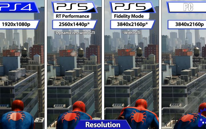 【4K】《漫威蜘蛛侠》PC/PS对比视频 PC支持光追和DLSS截图