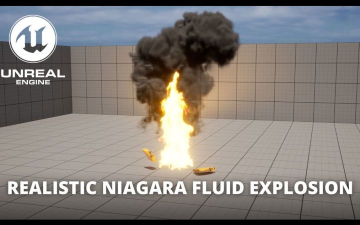 如何在虚幻引擎5中制作一个逼真的Niagara流体爆炸截图