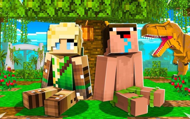 【BriannaPlayz】我的世界|被困在侏罗纪世界之小岛篇I Got TRAPPED on a Dinosaur Island... - Minecraft截图