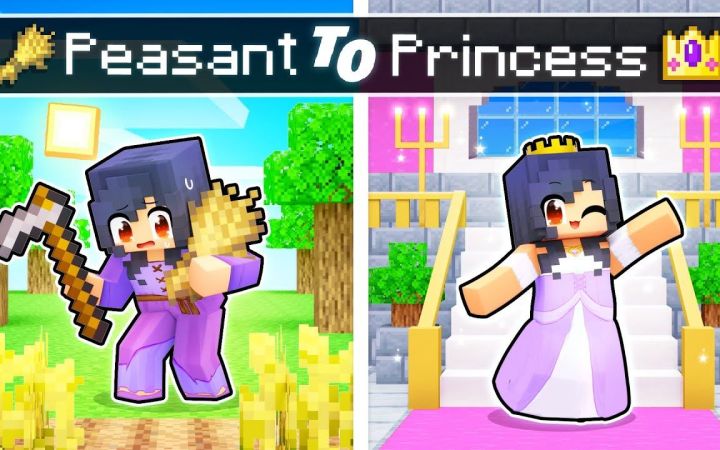 【Aphmau】我的世界|从农民到公主From PEASANT To PRINCESS Story In Minecraft!截图