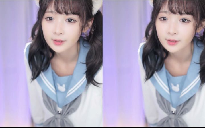 【鱼子酱】《2》蓝色JK套装 直播跳舞录屏截图