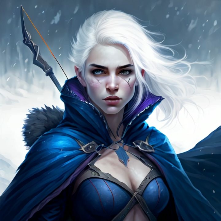 DOTA2全年轻女英雄 用文心一格AI绘画出来的样子截图