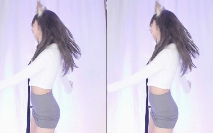 【鱼子酱】《Roly Poly》白色秘书套装 直播跳舞录屏截图