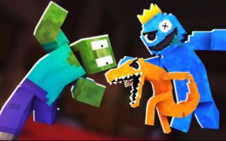 怪物学院1703集丨彩虹朋友挑战丨我的世界动画