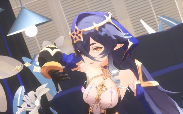 【原神MMD】[A]ddiction - GigaReol×EVO【莱依拉】【搬运】截图