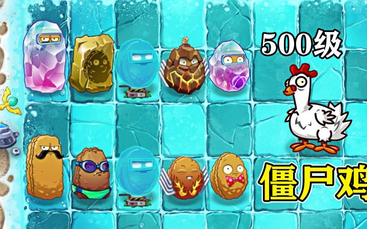 当咱们把最弱的僵尸,僵尸鸡等级提升到500级!截图