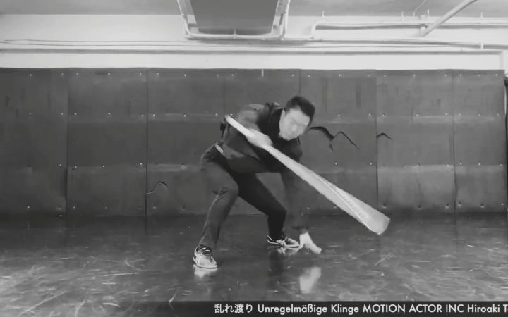 动捕演员的武士刀连击表演截图
