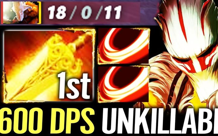 第一件辉耀！DENDI剑圣，600 DPS18杀0死【DOTA2】截图