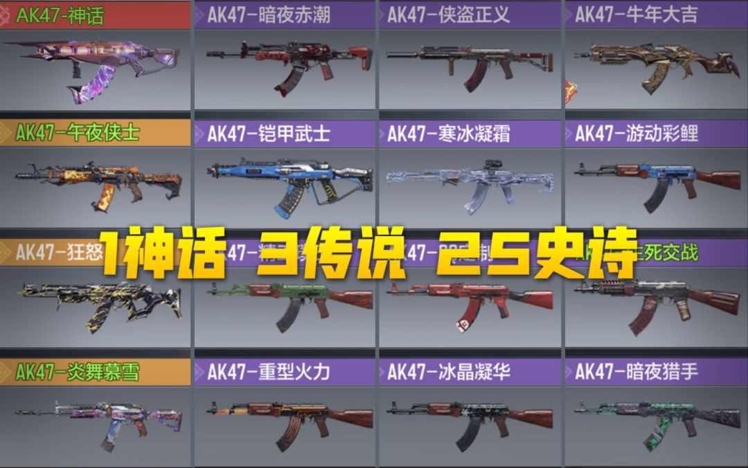【使命召唤手游】AK47新神话确实还不错，但在这堆皮肤里面，总有平替版叭！截图