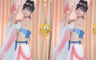 【鱼子酱】《想要变得可爱》敦煌飞天汉服套装 直播跳舞录屏