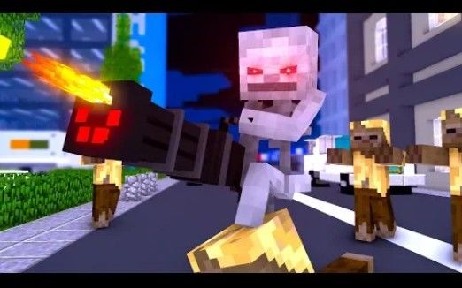 怪物学院1482集丨挑战Zombie Apocalyptic Challenge丨我的世界动画截图