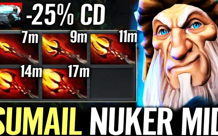 SumaiL中单光法,7分钟达贡之神力—死了10次但拿了21个人头【DOTA2】截图