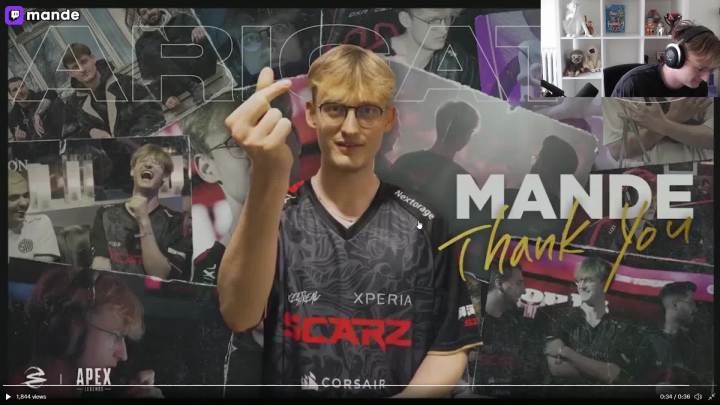 【APEX/转载】mande官宣离开SCARZ并且要休息一段时间截图