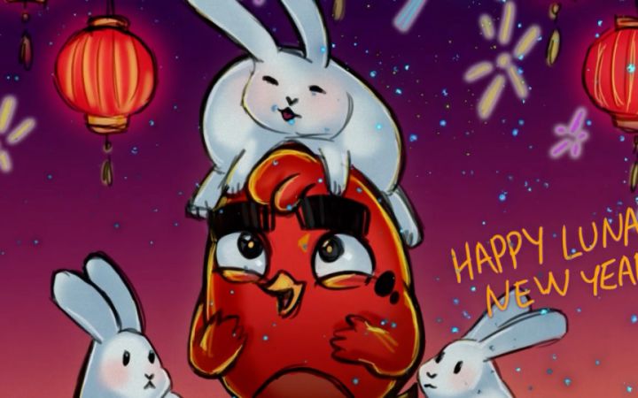 [2023兔年]绘制愤怒的小鸟:胖红与兔兔！截图