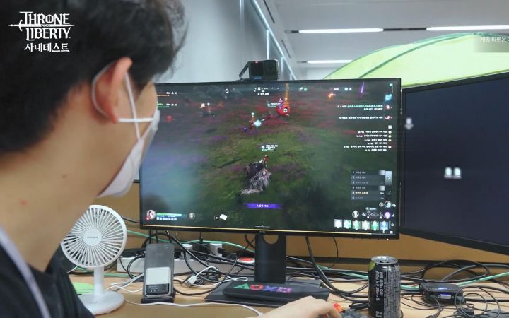 STEAM最新PC端MMO网游 王权与自由 内部测试线下实机演示 天堂系列续作传承站撸打怪 THRONE AND LIBERTY截图