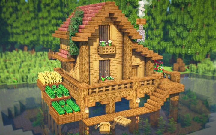 【Minecraft】湖畔生存向房屋截图