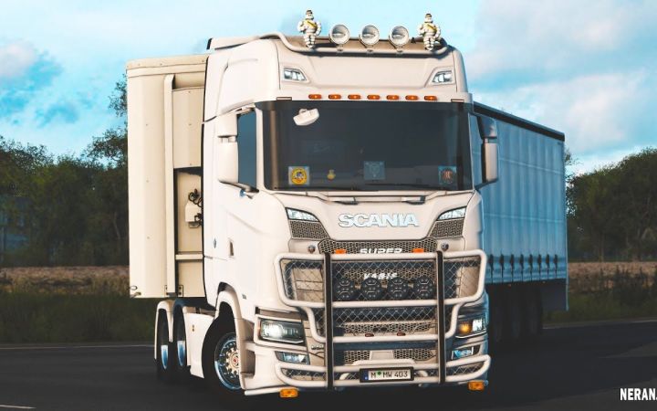 欧卡2mod_适用于 SCS 所有卡车的改装卡车配件包| Tuning Truck Accessories Pack for SCS All截图