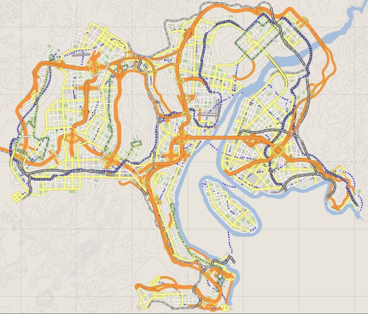 【城市天际线 Cities: Skylines】卡尔堡市轻轨路线展示 Karlsburg Metro截图