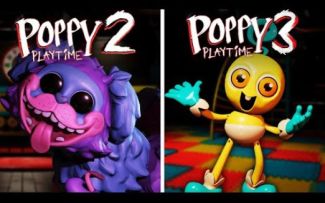 【搬运YouTube】波比的游戏时间2.3章 官方第二章预告片对比同人第三章预告片