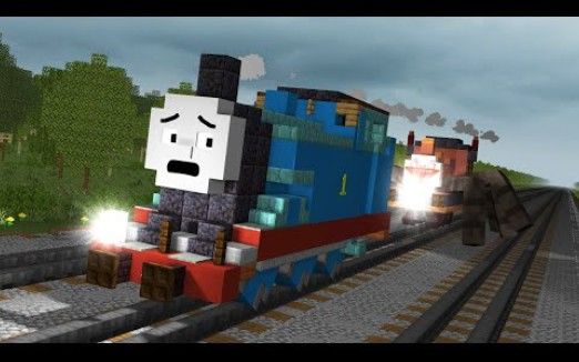 【搬运YouTube】choo choo Charles小火车查尔斯Chases Thomas in Minecraft Animation截图