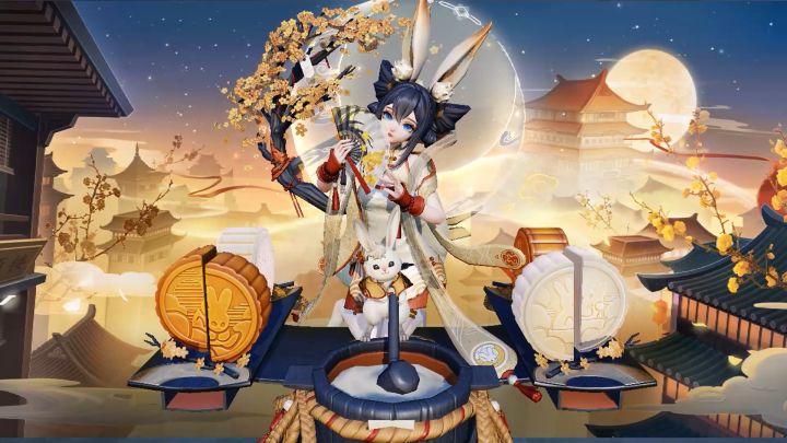 【皮肤展示】追月神全新中秋月明系列限定皮肤「月桂流云」截图