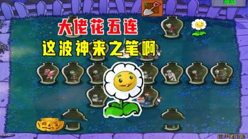 植物大战僵尸：花开罐无影（下），大佬花五连，这波神来之笔