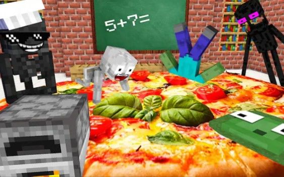 MC怪物学院动画丨烹饪挑战第四集丨我的世界动画截图
