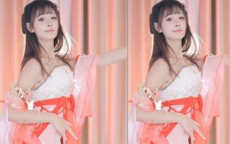 【鱼子酱】《极乐净土》古风汉服套装 直播跳舞录屏