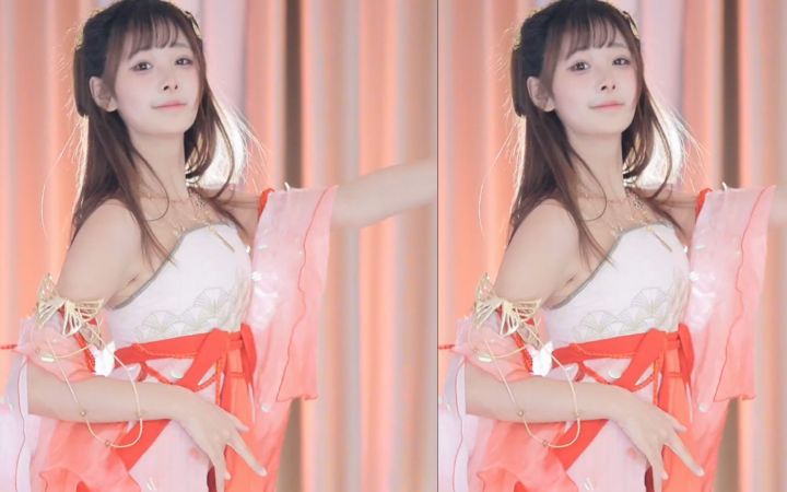 【鱼子酱】《极乐净土》古风汉服套装 直播跳舞录屏截图