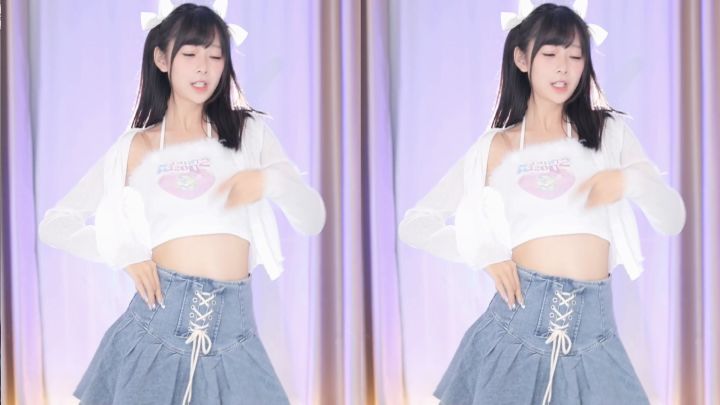 【鱼子酱】《6》白色常服 直播跳舞录屏截图