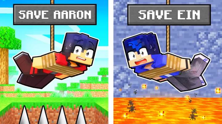 【Aphmau】在 Minecraft 中拯救 AARON 还是拯救 EIN？！截图