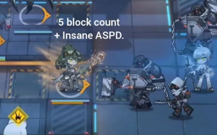 【明日方舟/搬运】欢乐喜锯鳄鱼 百炼嘉维尔三技能游戏内展示 gameplay截图