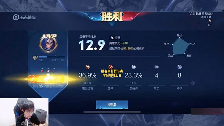 只要前六分钟打出这种节奏,基本上这一局80%已经赢了。#王者 #北慕 #橘右京截图