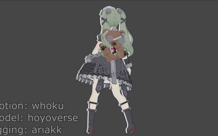 【绝区零MMD】可琳·威克斯 - Model Test【搬运】截图