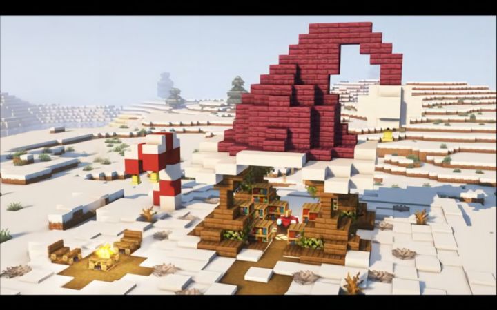 【Minecraft】圣诞风格附魔室截图