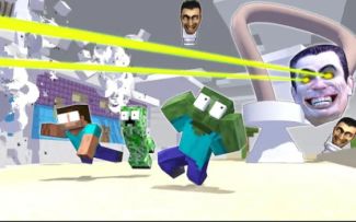 MC怪物学院动画丨马桶人 vs 怪物学院与监控人丨我的世界动画