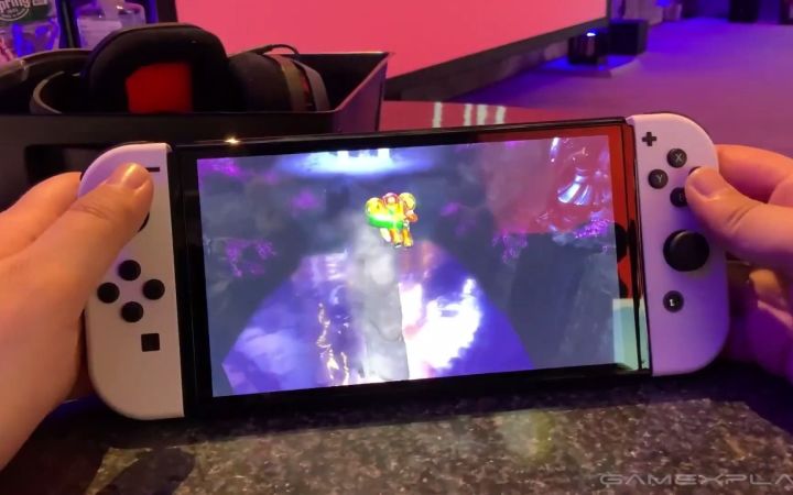Nintendo Switch OLED 试玩《密特罗德 生存恐惧》20分钟实机演示截图