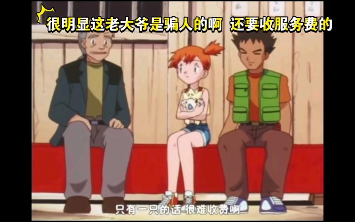 精灵宝可梦 很明显这老大爷是骗人的啊 还要收服务费的截图