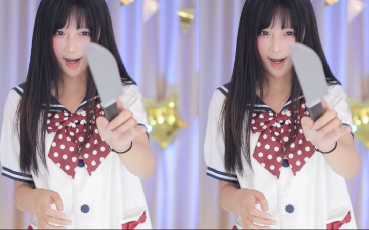 【鱼子酱】《大摆锤》常服套装 直播跳舞录屏截图