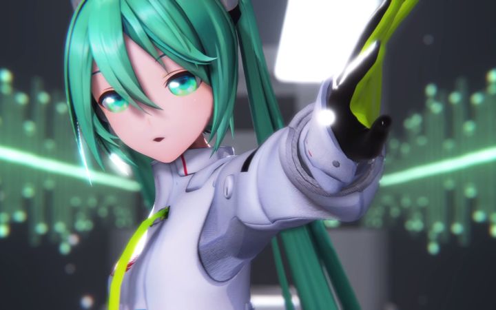 【MMD】CH4NGE【YYB式改变赛车服Miku】【搬运】截图