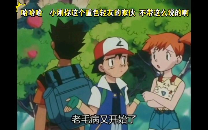 精灵宝可梦 哈哈哈 小刚你这个重色轻友的家伙 不带这么说的啊截图